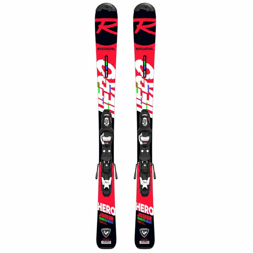 ROSSIGNOL HERO Jr 100-130 SKI W/ KID 4 Gw B76 BINDING