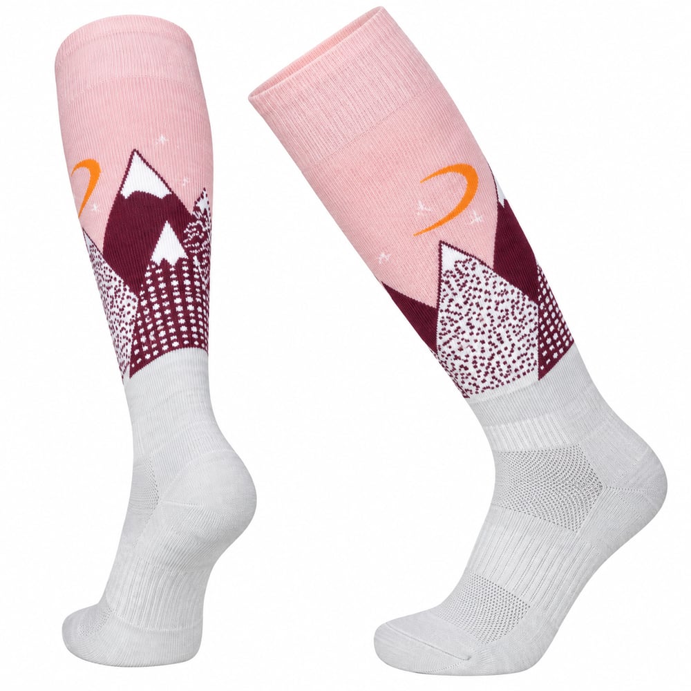 LE' BENT KIDS LIGHT CUSHION SNOWY MOUNTAINS SNOW SOCK