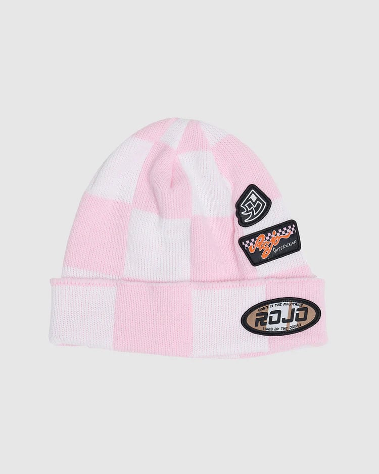ROJO CHECK BEANIE