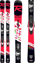 ROSSIGNOL HERO Jr 100-130 SKI W/ KID 4 Gw B76 BINDING