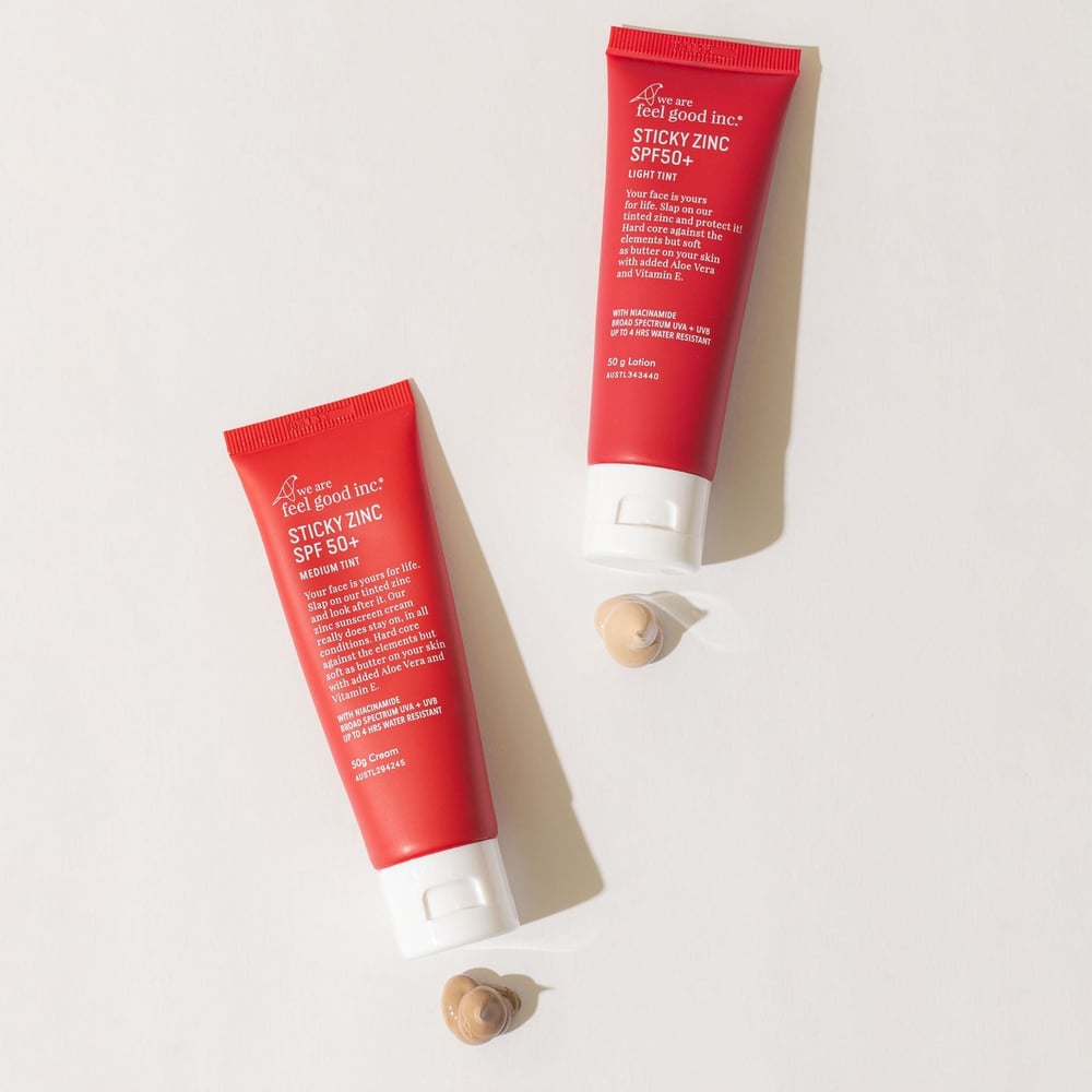 WE ARE FEEL GOOD INC STICKY ZINC LIGHT TINT SPF50+